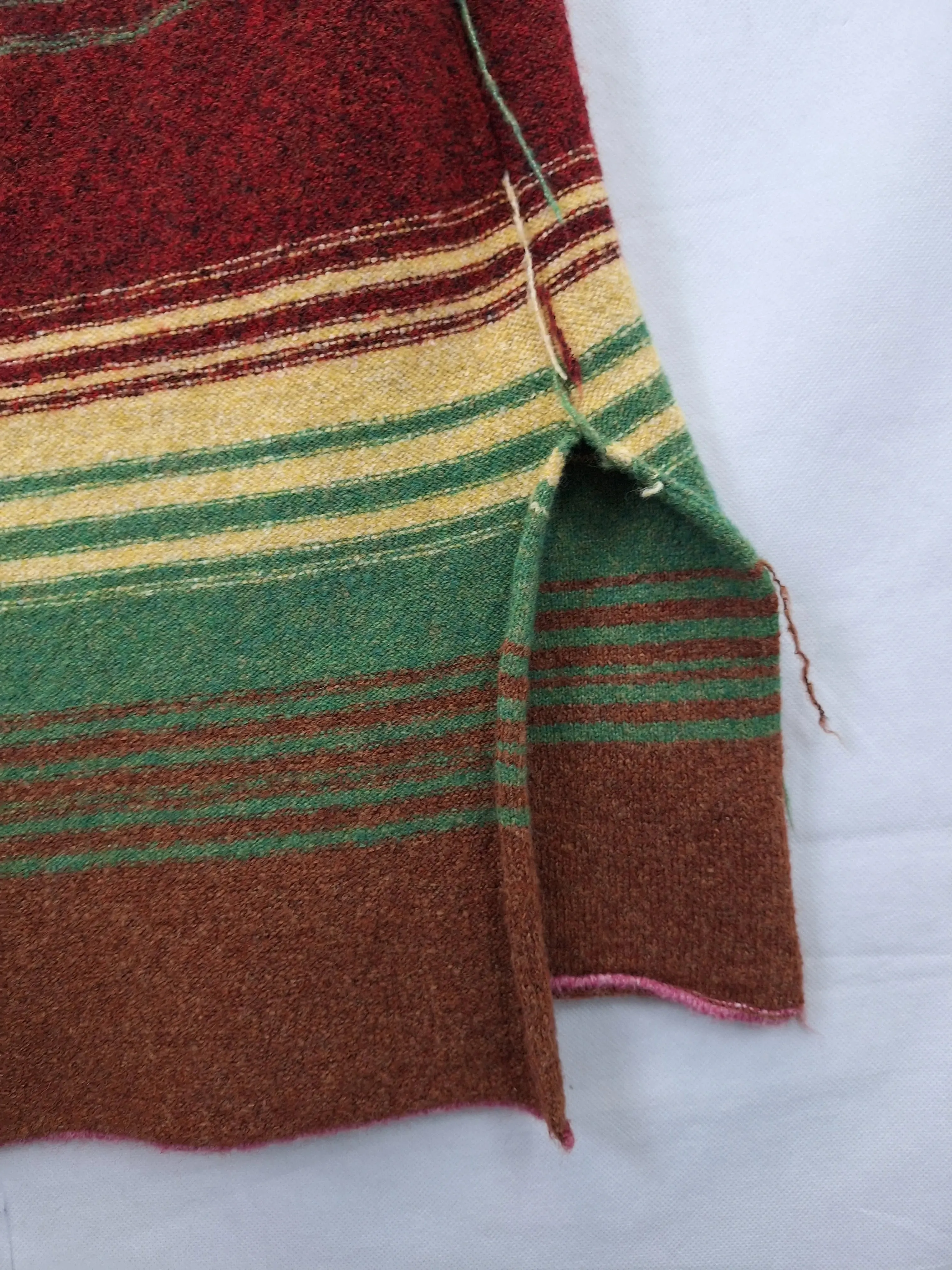 akep Striped Fringed Long Knit Cardigan Size 18
