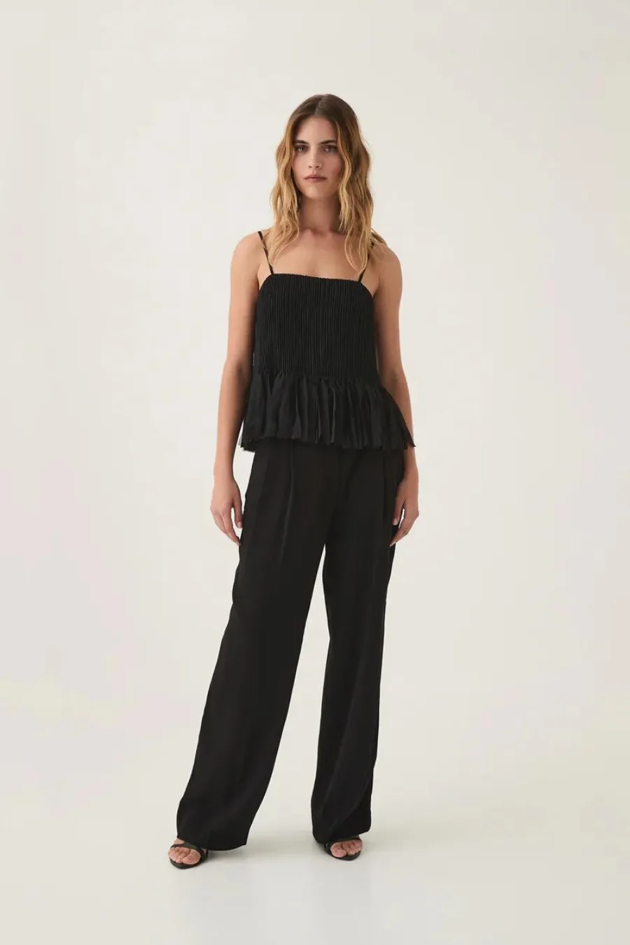 Arris Fringed Top Black