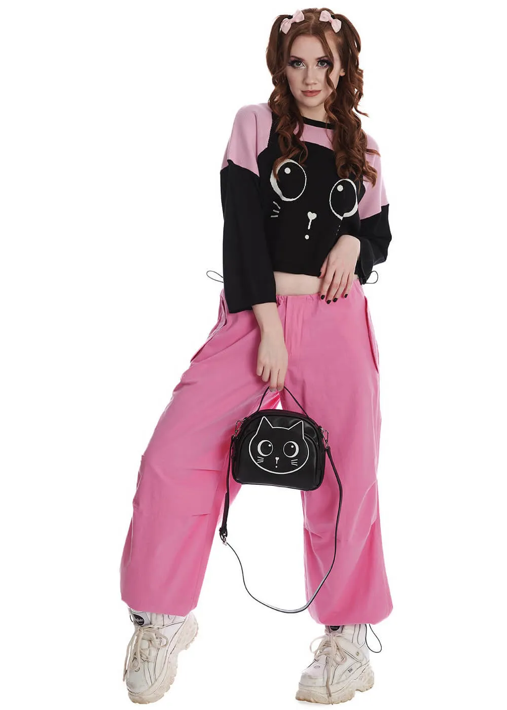 Banned Haru Cat Jumper Pink