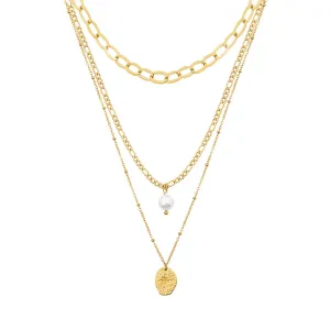 Cascade Pearl Layered Necklace