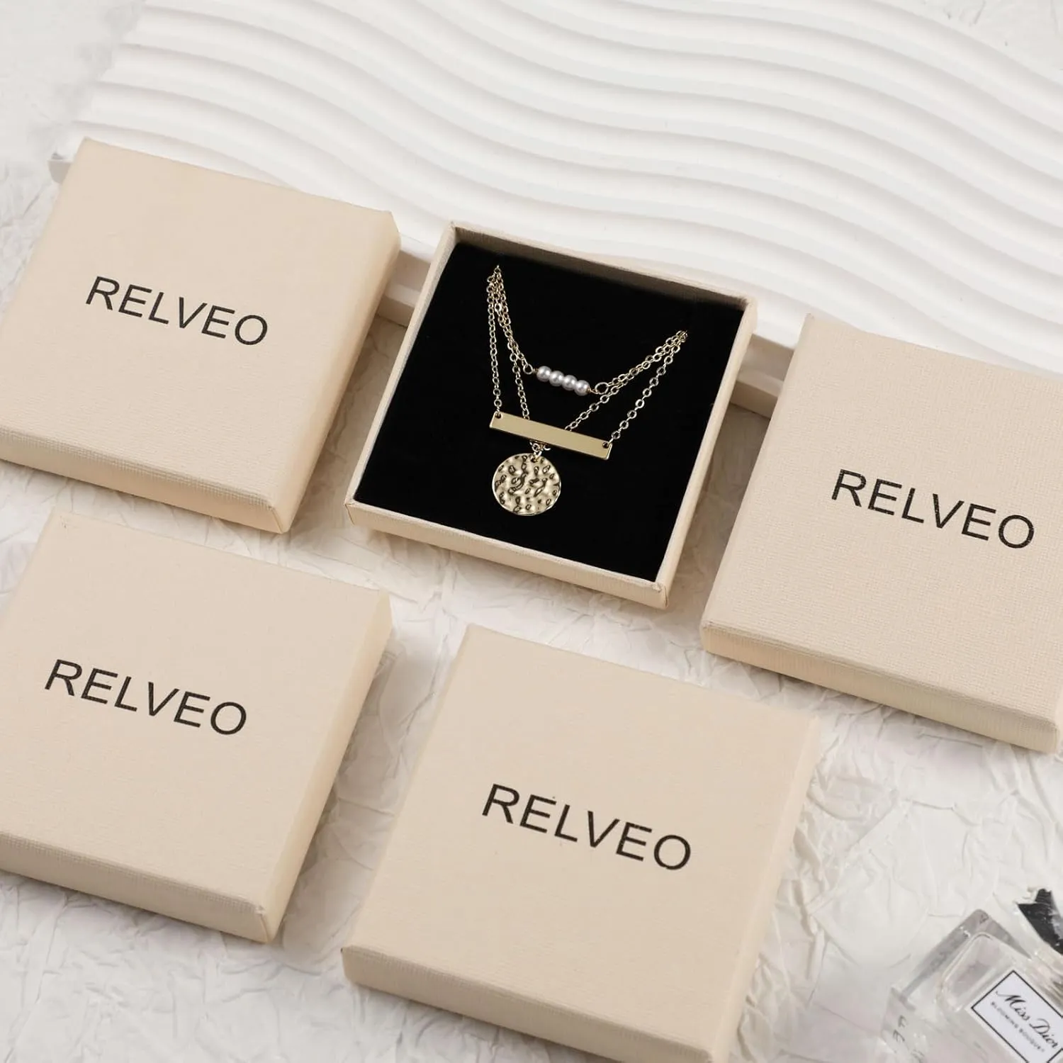 Dainty Layered Choker Necklaces Gold Silver Stacking Layering Pearl Cross Adjustable Multilayer Bar Disc Pendant Necklace for Women Dot Chain Jewelry