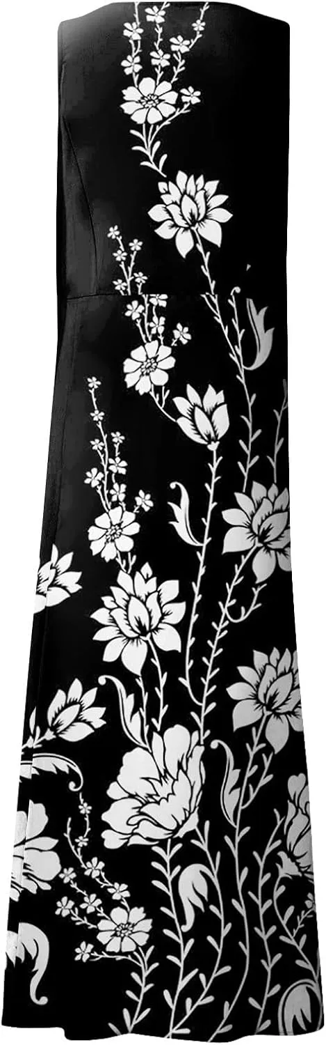 Dresses for Women 2024 Sleeveless Maxi Dress Short Sundresses for Women Casual Dresses for Women 2024 Women Dresses