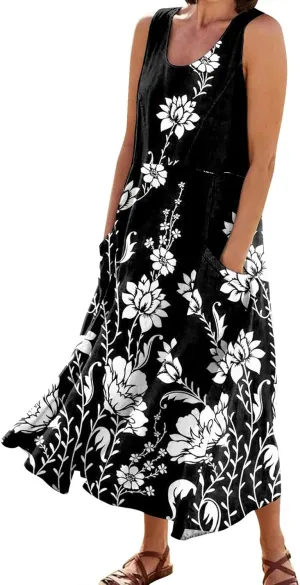 Dresses for Women 2024 Sleeveless Maxi Dress Short Sundresses for Women Casual Dresses for Women 2024 Women Dresses