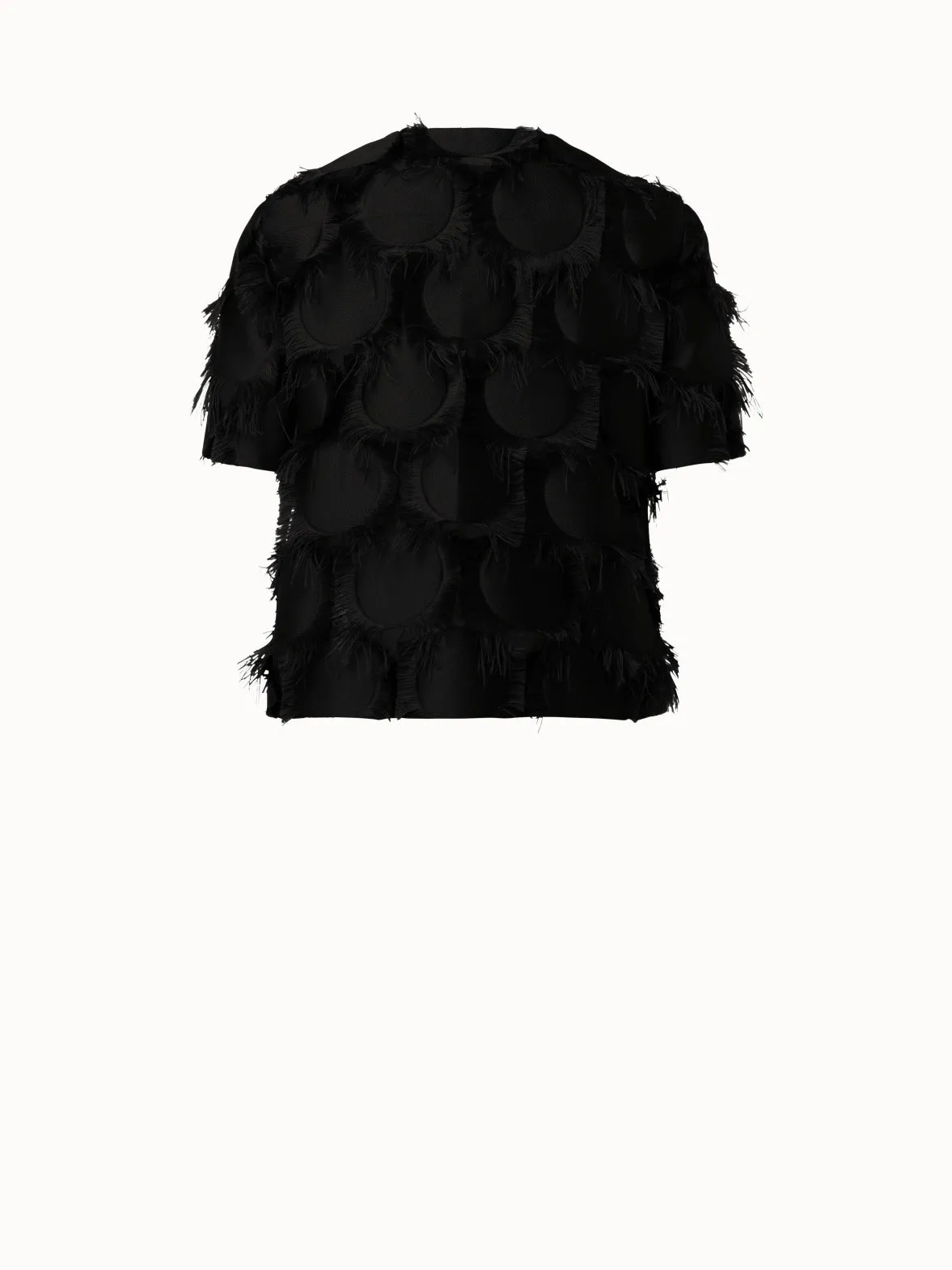 Jacke aus Fringed Dot Fil Coupe