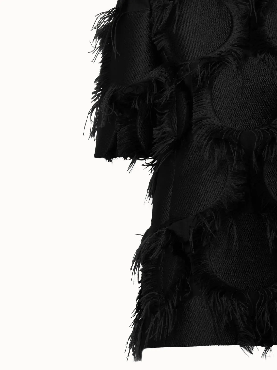 Jacke aus Fringed Dot Fil Coupe