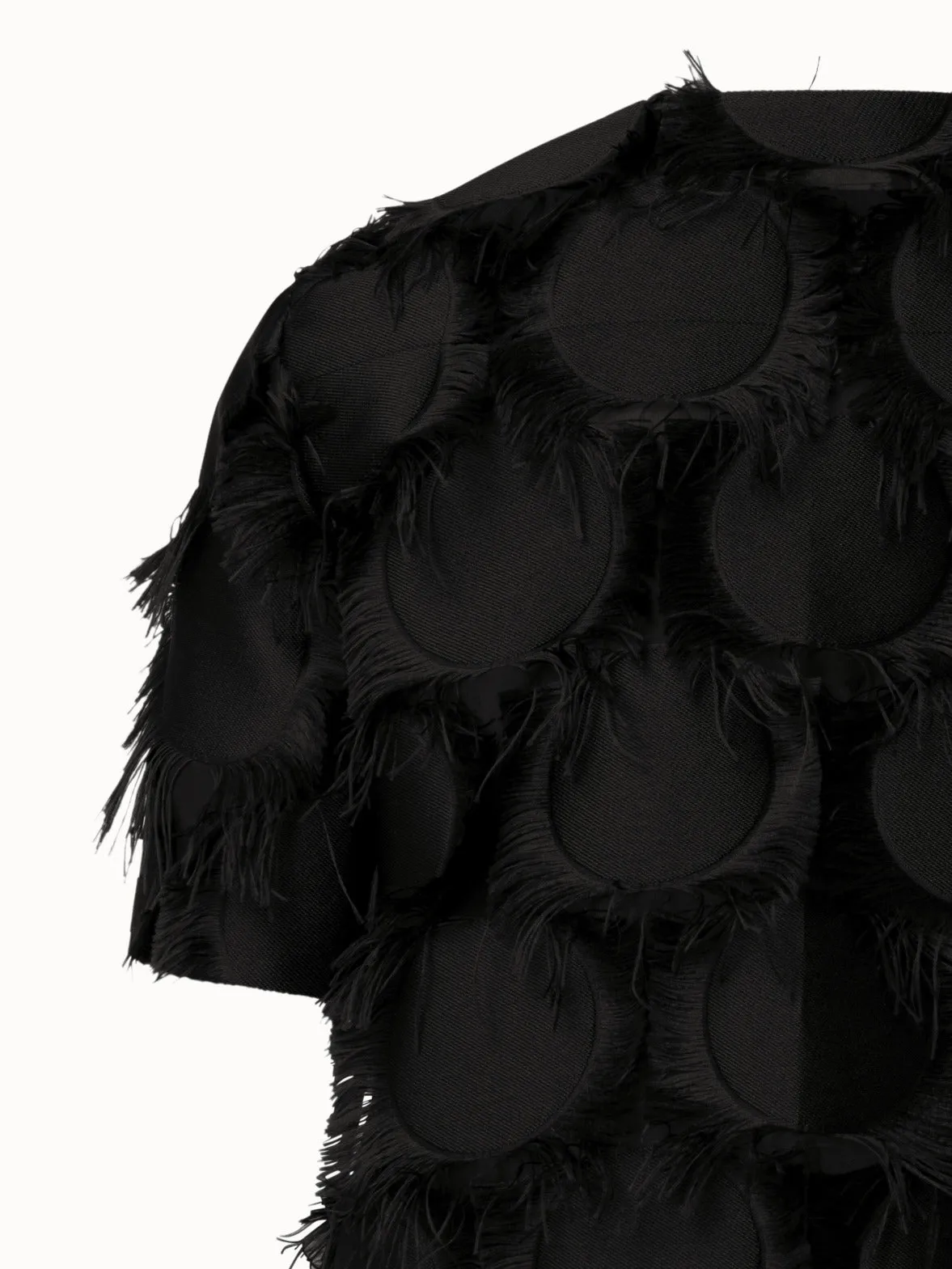 Jacke aus Fringed Dot Fil Coupe
