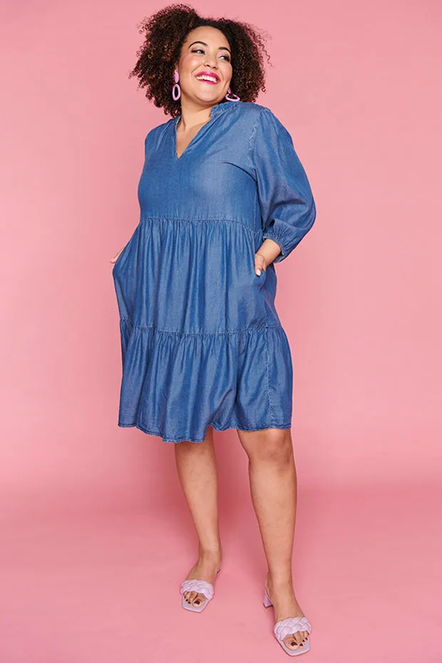 Nancy Blue Denim Dress