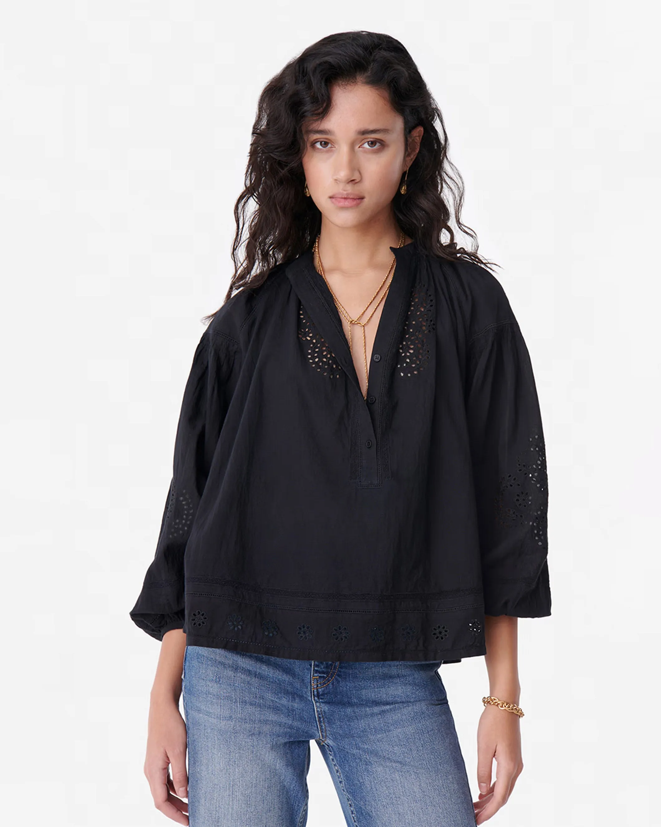Nipoa Embroidered Blouse