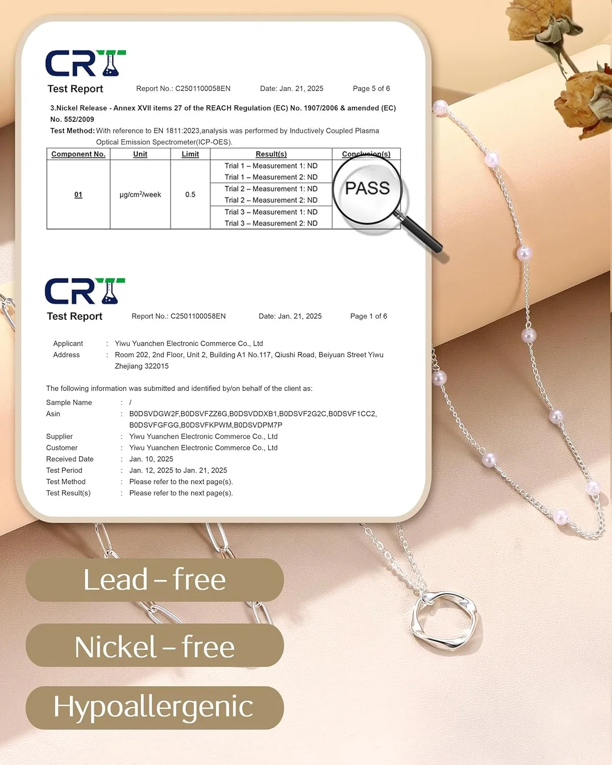 TEN MIRO Pearl Necklaces for Women Trendy, Dainty 16k Gold Layered Necklaces for Women Gold Necklace Stack Stackable Pearl Necklace for Wedding Prom Jewelry Gifts